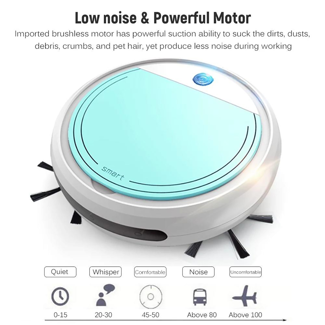 dodocool Robotic Vacuum Cleaner UV Cleaner Floor Mopping Robot